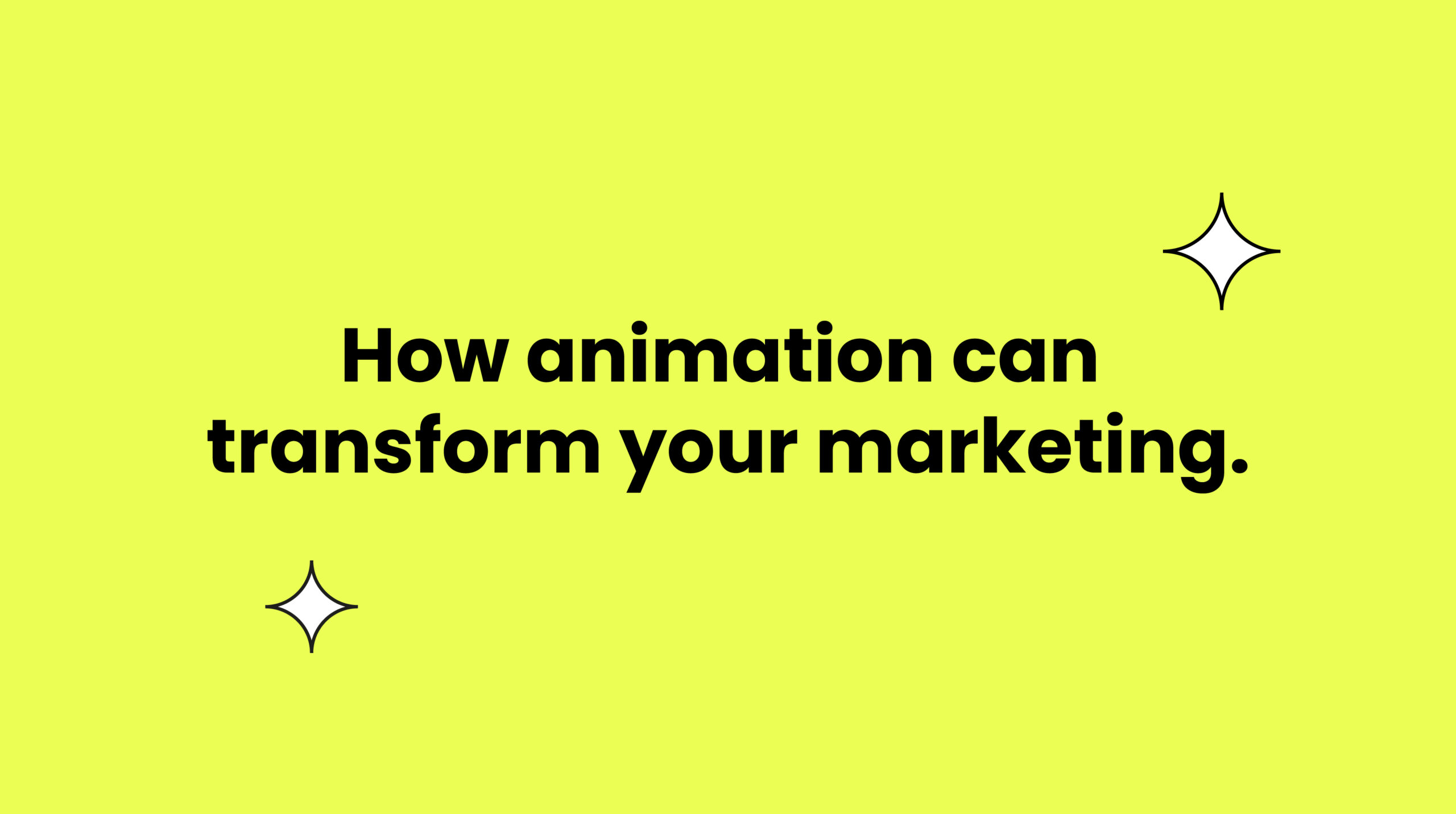 Animation in marketing - WYS communications thumbnail London marketing agency